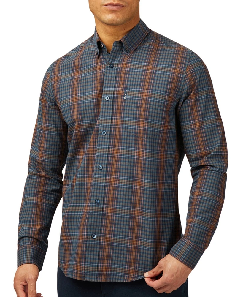 Ben Sherman Men's Regular-Fit Check Button-Down Shirt