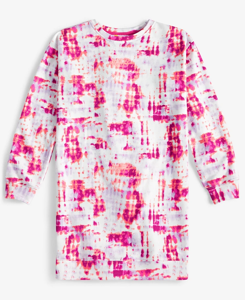 Epic Threads Little & Big Girls Stripey Tie-Dyed Crewneck Dress, Exclusively at Macy's