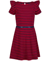 Tommy Hilfiger Big Girls Stripe Ruffle Dress