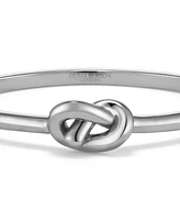 Olivia Burton Women's Lover's Knot Silver Tone Bangle