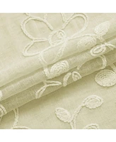 Dainty Home Rita Linen Look 76" W x 96" L Grommet Window Panel Set