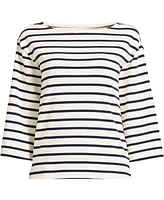 Lands' End Women's 3/4 Bell Sleeve Supima T-shirt