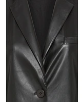 Olsen Women's Faux Leather Blazer