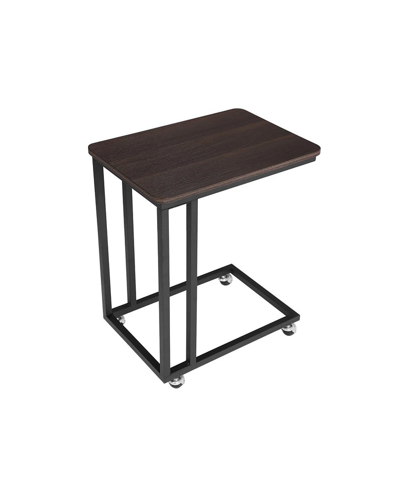 Slickblue Chic Snack Side End Table with Compact Design and Versatile Storage Features