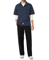 Frank And Oak Men's Loose-Fit Button-Down Camp Shirt