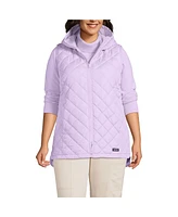 Lands' End Plus FeatherFree Insulated Hooded Vest