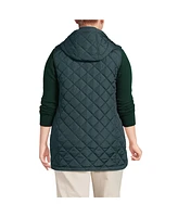 Lands' End Plus FeatherFree Insulated Hooded Vest