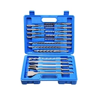 Yescom 17pcs Sds Plus Rotary Hammer Drill Bits Chisel Concrete Masonry Hole Tool Set