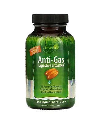 Irwin Naturals Anti-Gas Digestive Enzymes - 45 Liquid Soft