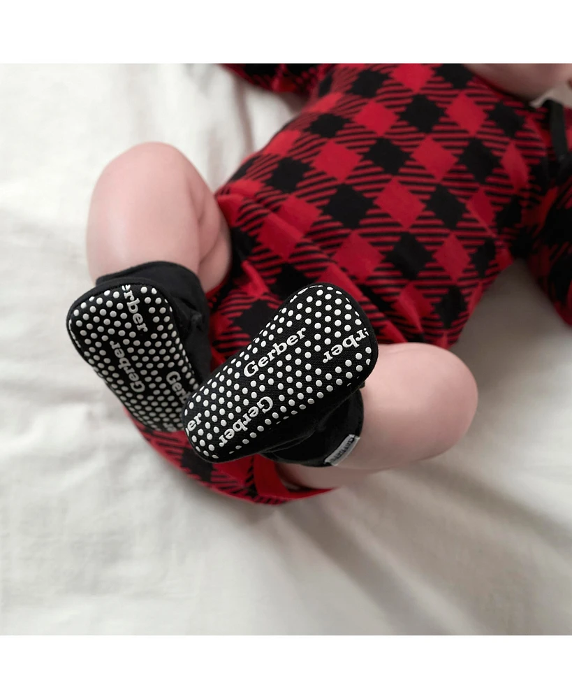 Gerber Baby Boys Soft Comfy Booties