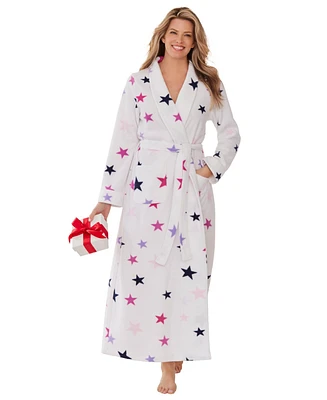 Dreams & Co. Plus Plush Wrap Robe