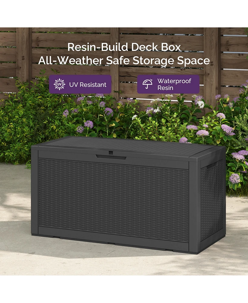 Sersper 230 Gallon Outdoor Patio Deck Storage Box Floor Decor