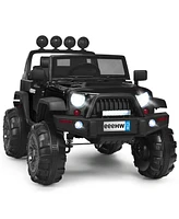 Gymax Electric Kids Ride On 12V Truck Car w/ MP3 Remote Control Black