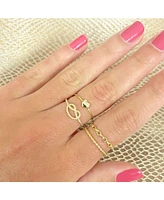 The Lovery Twisted Gold Band 14K Gold