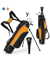 Vebreda Complete Golf Club Set for Children Age 8-10-Orange