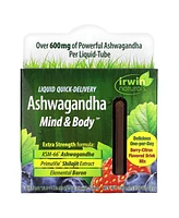 Irwin Naturals Ashwagandha Mind & Body Berry-Citrus 10 Liquid-Tubes