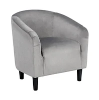 Yaheetech Velvet Club Chair Accent Arm Chair for Living room