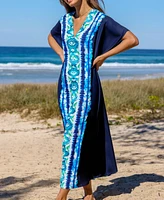 Cupshe Women's Bohemian Tie-Dye Beach Maxi Cover-Up Dress