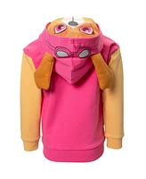 Paw Patrol Girls Rubble Chase Skye Fleece Zip Up Pullover Hoodie to