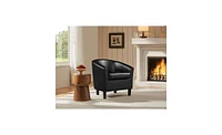 Yaheetech Faux Leather Accent Chair