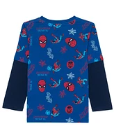 Spider-Man Toddler and Little Boys Long Sleeve Graphic T-shirt