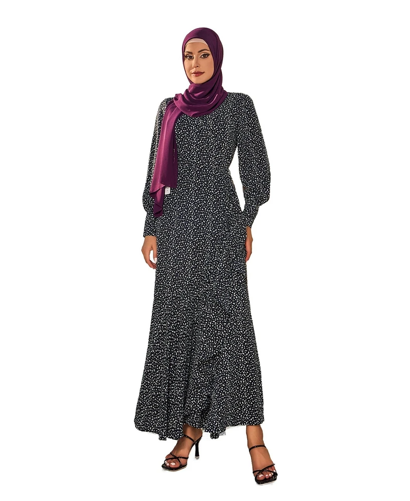 Urban Modesty Women's Floral Maxi Wrap Dress