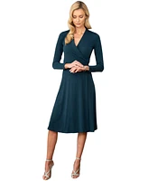 HotSquash London Women's Long Sleeve Wrap Dress