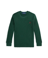 Polo Ralph Lauren Toddler and Little Boys Waffle-Knit Cotton Long Sleeve Tee