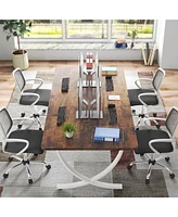 Tribesigns Executive Desk, 63” W x 31.5” D Large Office Modern Computer Desk Conference Table Meeting Room Table, Business Furnitu