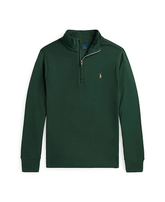 Polo Ralph Lauren Big Boys Cotton Interlock Quarter-Zip Pullover Sweatshirt