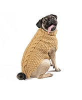 Chilly Dog S Camel Alpaca Cable Knit