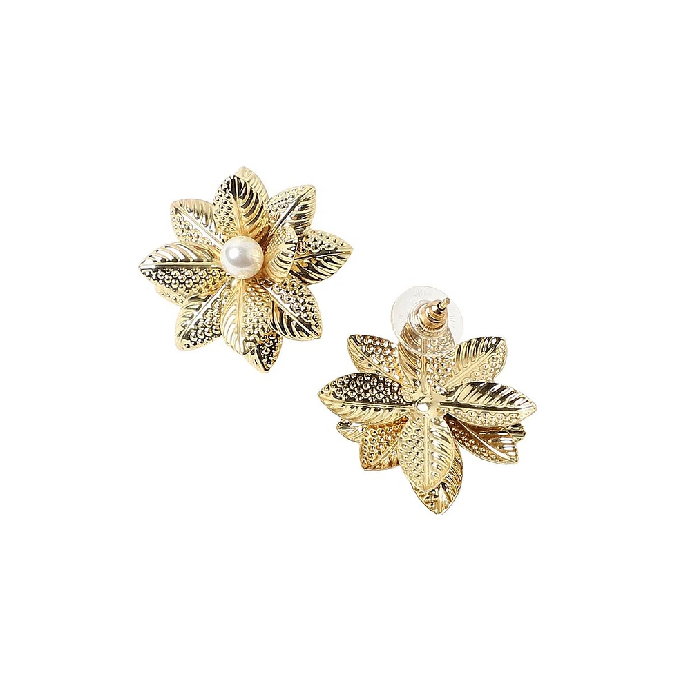 Sohi Women's Flora Stud Earrings