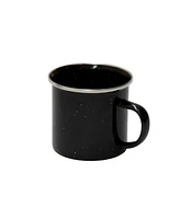 Stansport Enamel Percolator Coffee Pot & 4 Mug Set - Black