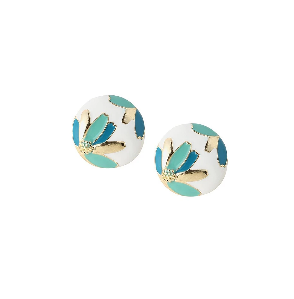 Sohi Women's The Wild Flower Stud Earrings