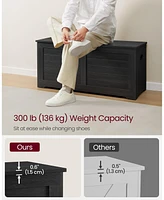 Slickblue Storage Chest, Trunk With 2 Safety Hinges, For Entryway, Bedroom
