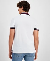 Tommy Hilfiger Men's Two-Tone Shadow Collar Polo Shirt