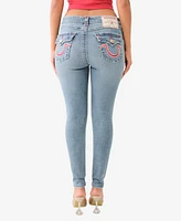 True Religion Women's Jennie Skinny Super T Flap Jean