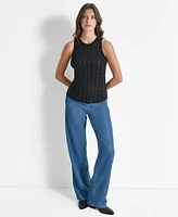 Dkny Women's Ribbed Studded Tank Top