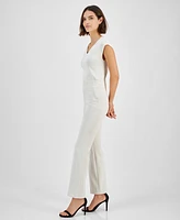 Anne Klein Women's High-Rise Pull-On Bootcut Pants