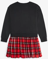 Epic Threads Big Girls Mary Embroidered Sweatshirt Dress, Created for Macy's