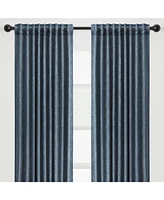 Chanasya Premium 2-Panel Embellish Embossed Classy Blackout Curtains - 3-in-1 Back Tab, Rod Pocket