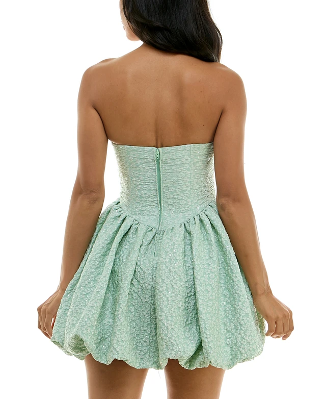 knee length dresses for ladies Stolen Stores Balloon Draped Mini Dress in Pink main image 0
