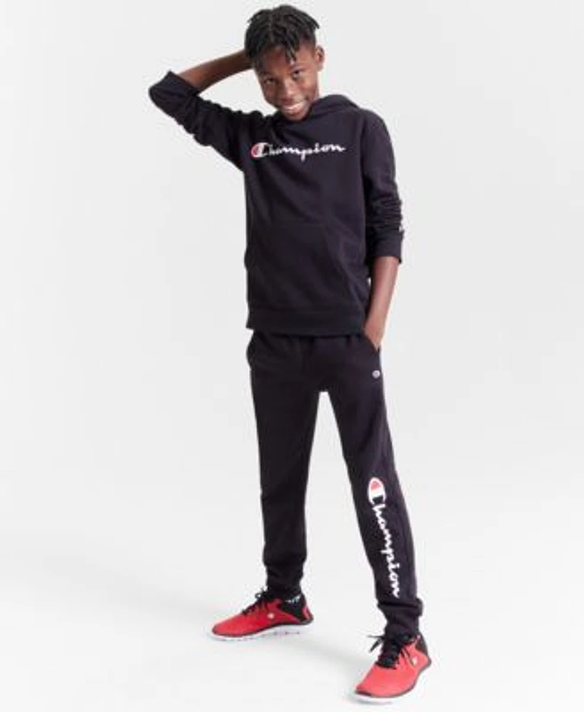 Champion Big Boys Signature Pullover Hoodie Joggers