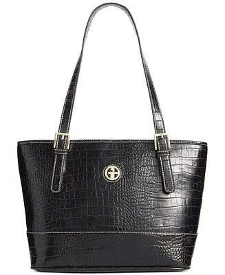 Giani Bernini Croc Medium Tote, Created for Macy's