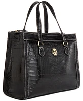 Giani Bernini Croc Medium Book Tote, Created for Macy's