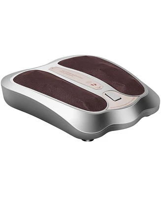 Sugift Shiatsu Heated Electric Kneading Foot and Back Massager-Silver