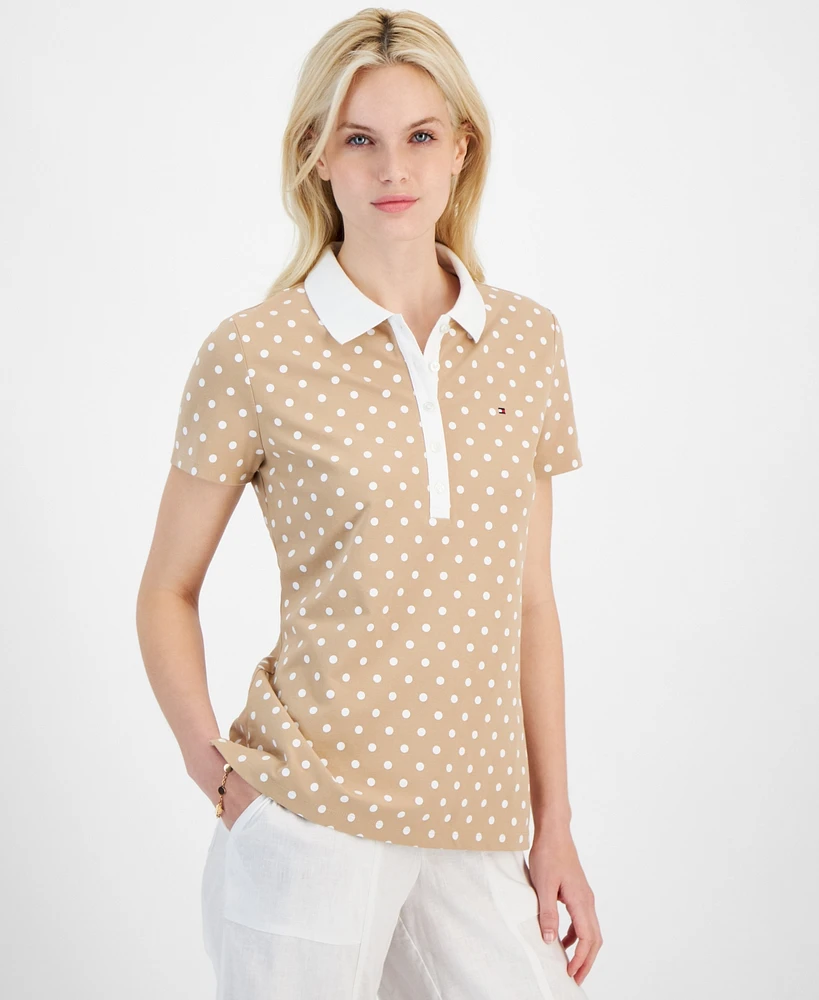 Tommy Hilfiger Women's Polka Dot Polo Top