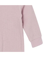 Gerber Baby Girls Hooded Long Sleeve Romper