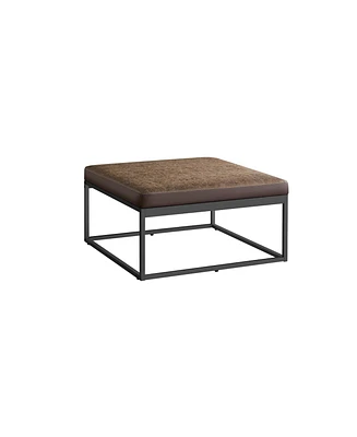 Slickblue Square Ottoman Footstool with Reversible Top