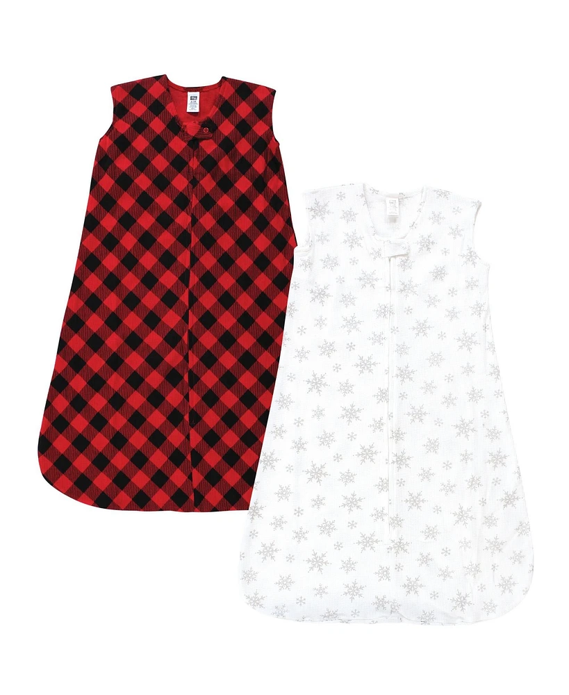 Hudson Baby Girls Thermal Sleeveless Sleeping Bag 2pk